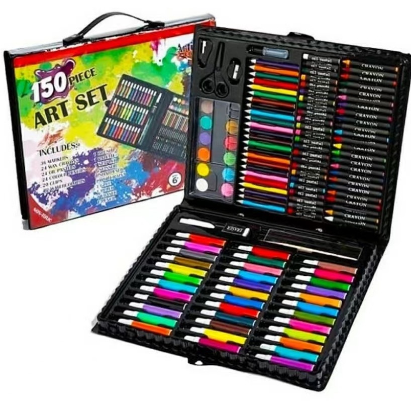 

Crayon Set 150 pcs / crayon mewarnai melukis pensil menggambar art set crayon