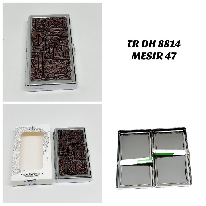 Kotak Rok0k Stainless Dinghoa Mesir DH-8814 - Tempat Bungkus Rok0k Dinghoa