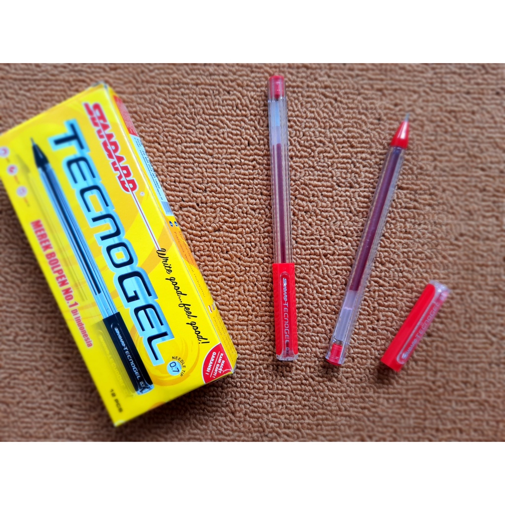 

OBRAL Pulpen Standard Tecnogel 0.7 Merah Satuan Original