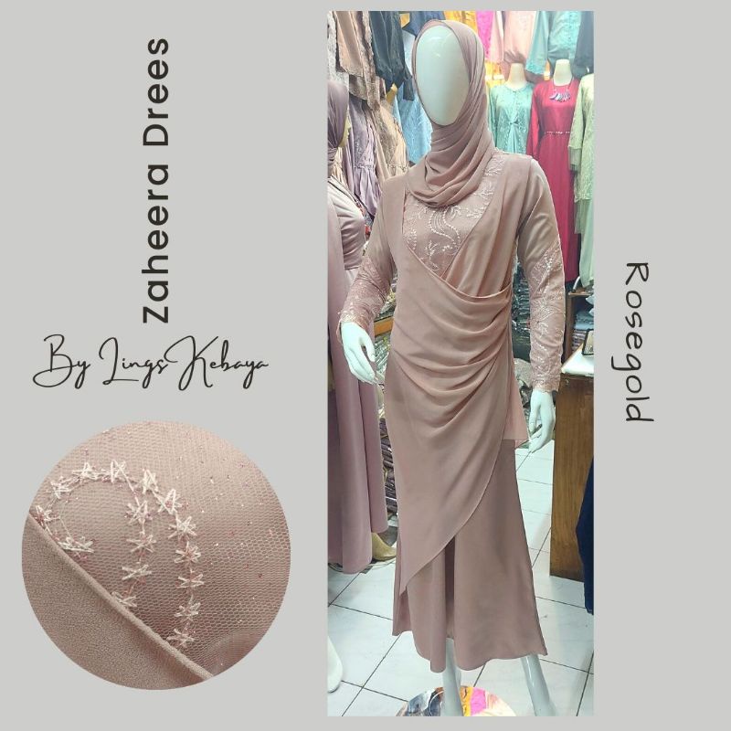 Bridesmaid Dress Kondangan Muslim / Sage Green Pink Rosegold Nude Milo