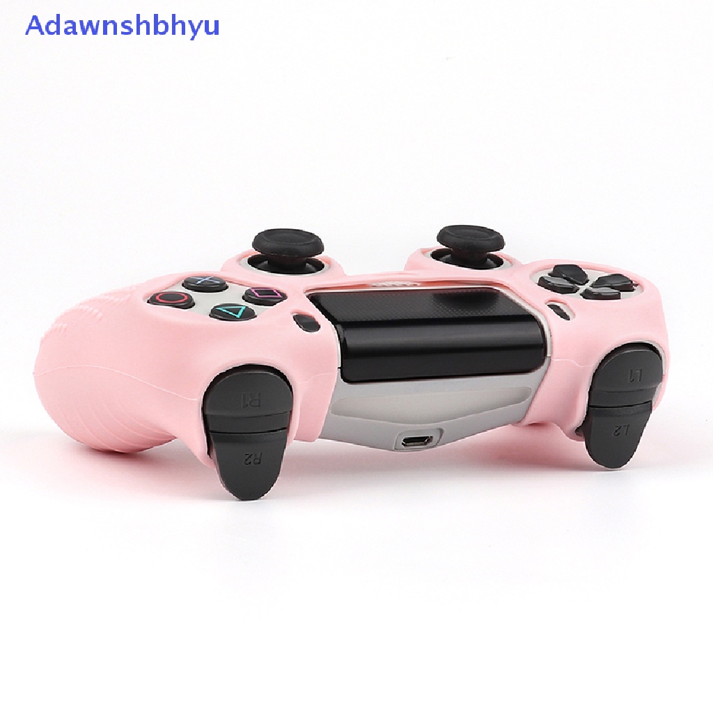 Adhyu Baru Merah Muda Lembut Silikon Pelindung Case Untuk PS4 Controller Kulit Gamepad Case Cover Video Game Aksesoris Untuk PS4 Joy Cases ID