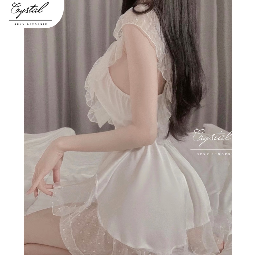 Crystal JESSICA Lingerie Dress Sexy Satin / Baju Tidur Sexy Wanita / Sleepwear Lingerie Satin / Seserahan 157