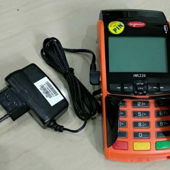 Terbaru Charger adaptor mesin edc ingenico iwl220 original baru mesin edc bri bni bca mandiri