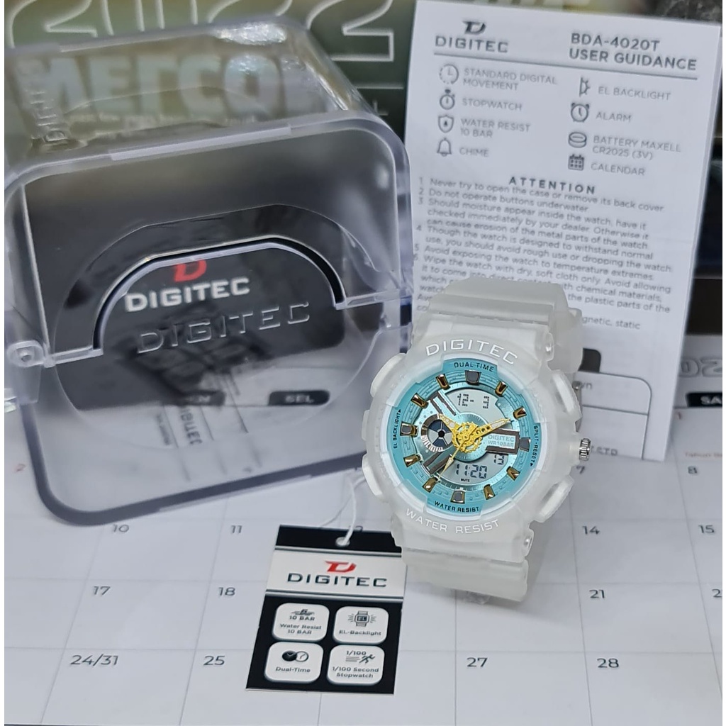 Jam Tangan Pria dan Wanita Digitec 4020 Original