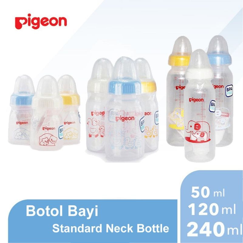 Botol Susu Bayi Pigeon 50ml 120ml 240ml BPA Free Botol Susu SUMO Murah Bebas BPA