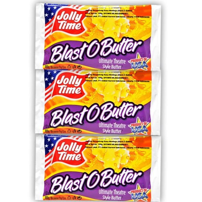 

Paket Butter Mania (3Bob) - Jolly Time Mircowave Popcorn
