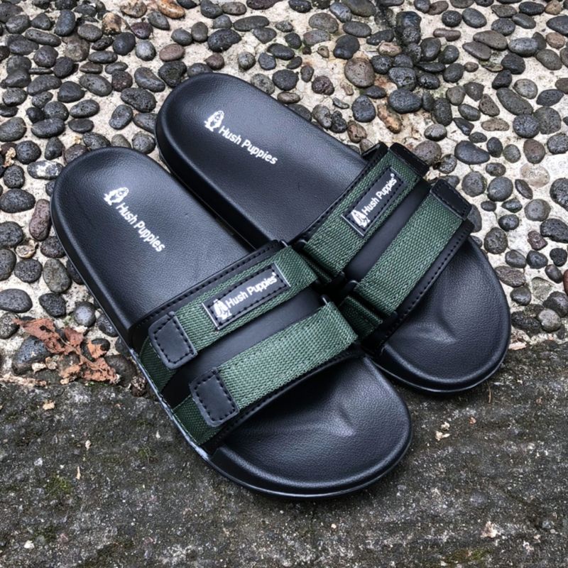 Sendal Selop Hush Puppies Sandal Pria Wanita Distro