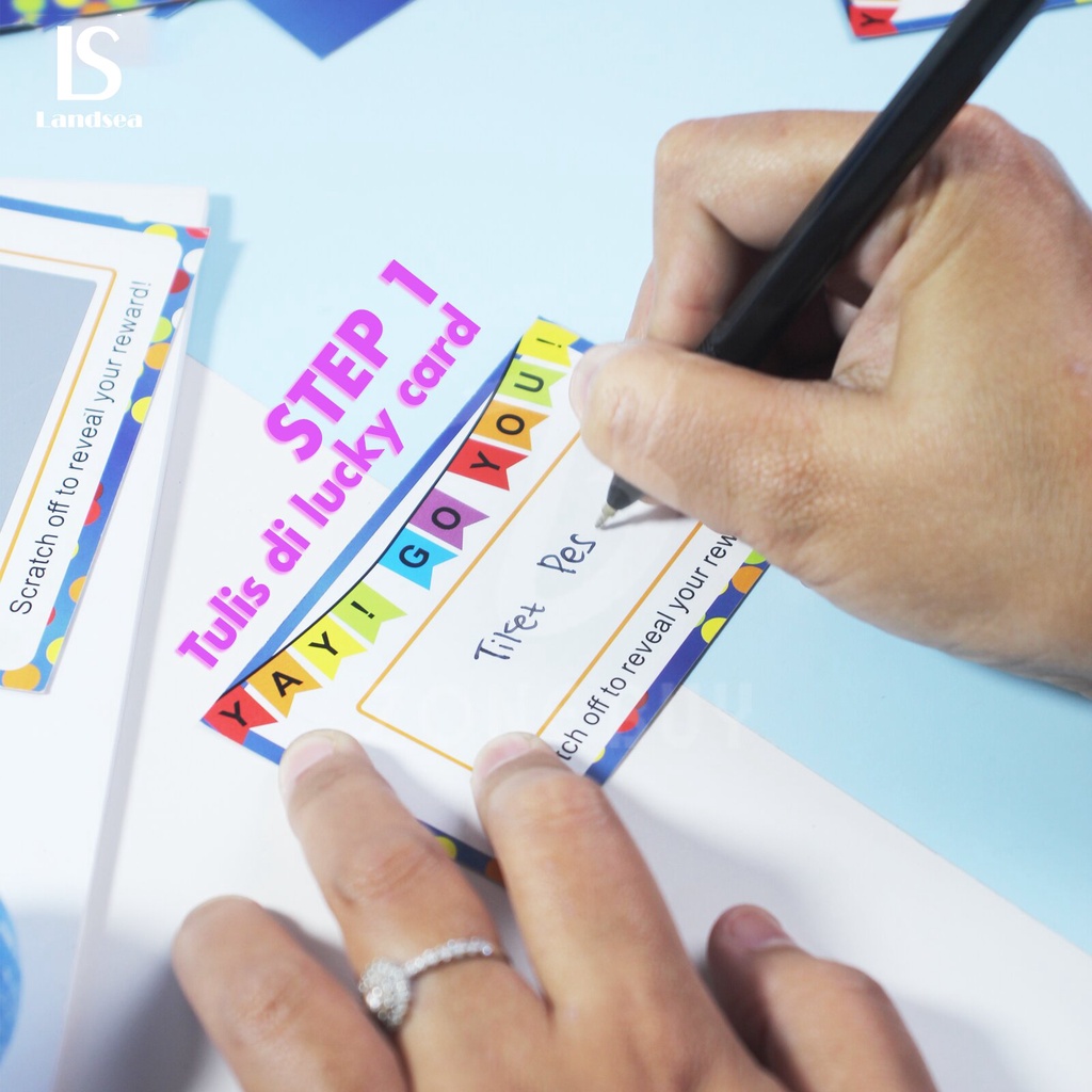 Lucky cards 10 lembar /Beruntung Kartu undian / Kartu keberuntungan / hadiah