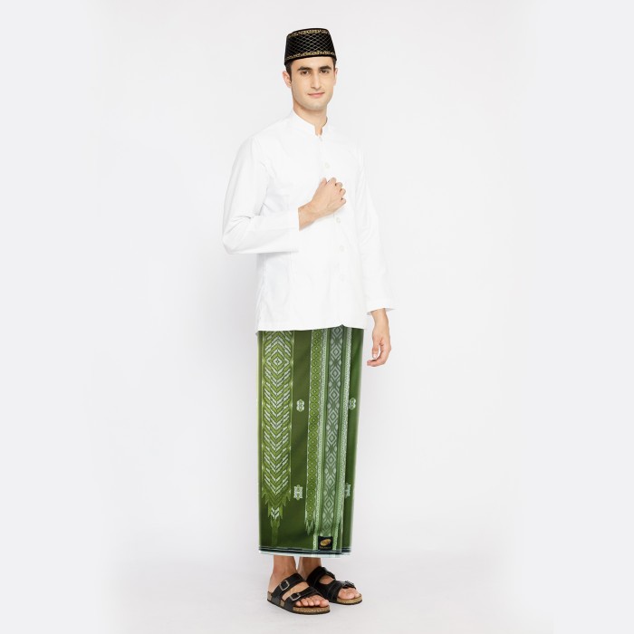 {FamilyStore} Sarung ATLAS Super Premium 970 A9 JGK Hijau Putih Limited