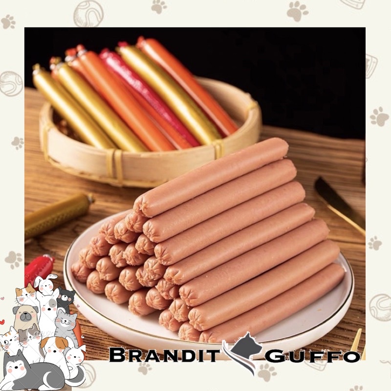 Sosis anjing kucing makanan pet snack cemilan cat dog bergizi sausage treat