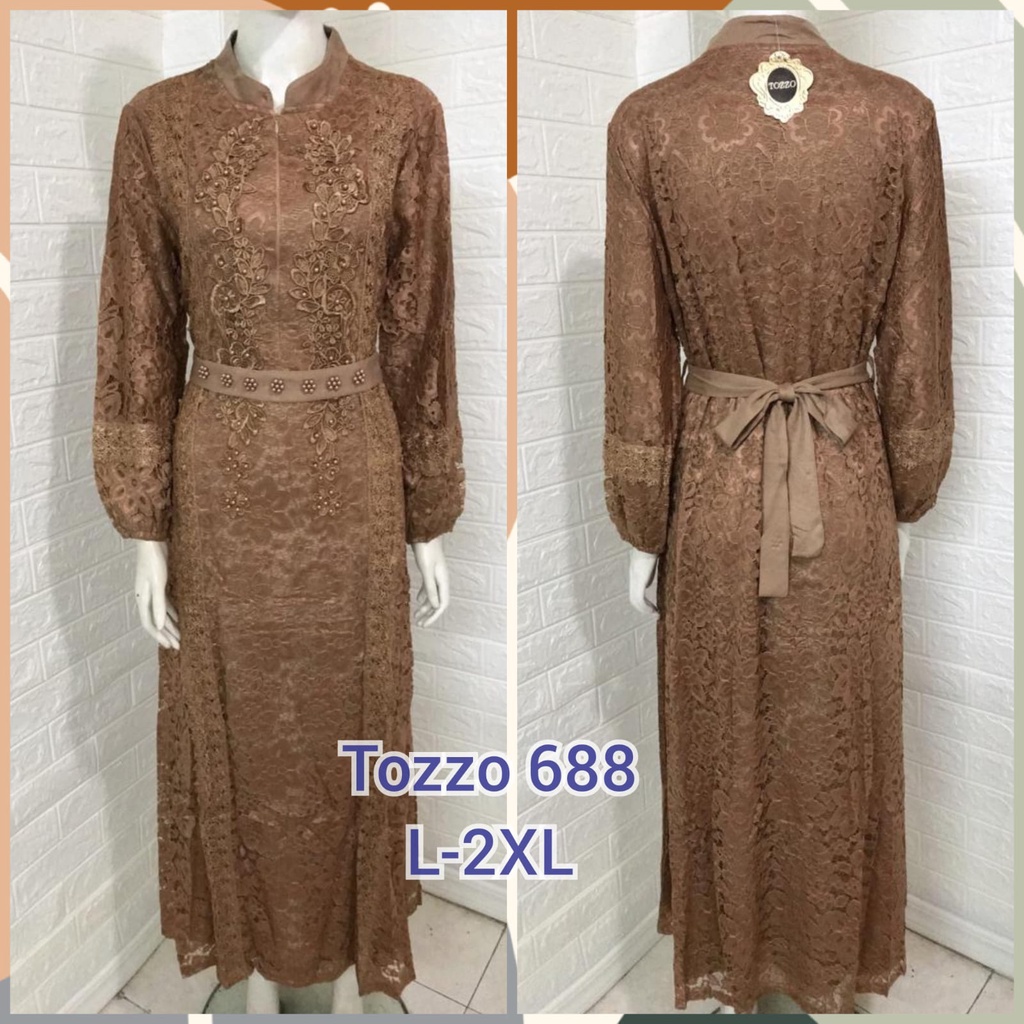 NEW COLECTIONS TOZZO DRESS BRUKAT RENDA IMPOR PREMIUM REAL PICT 100% / GAMIS PESTA SUPER MEWAH DAN E