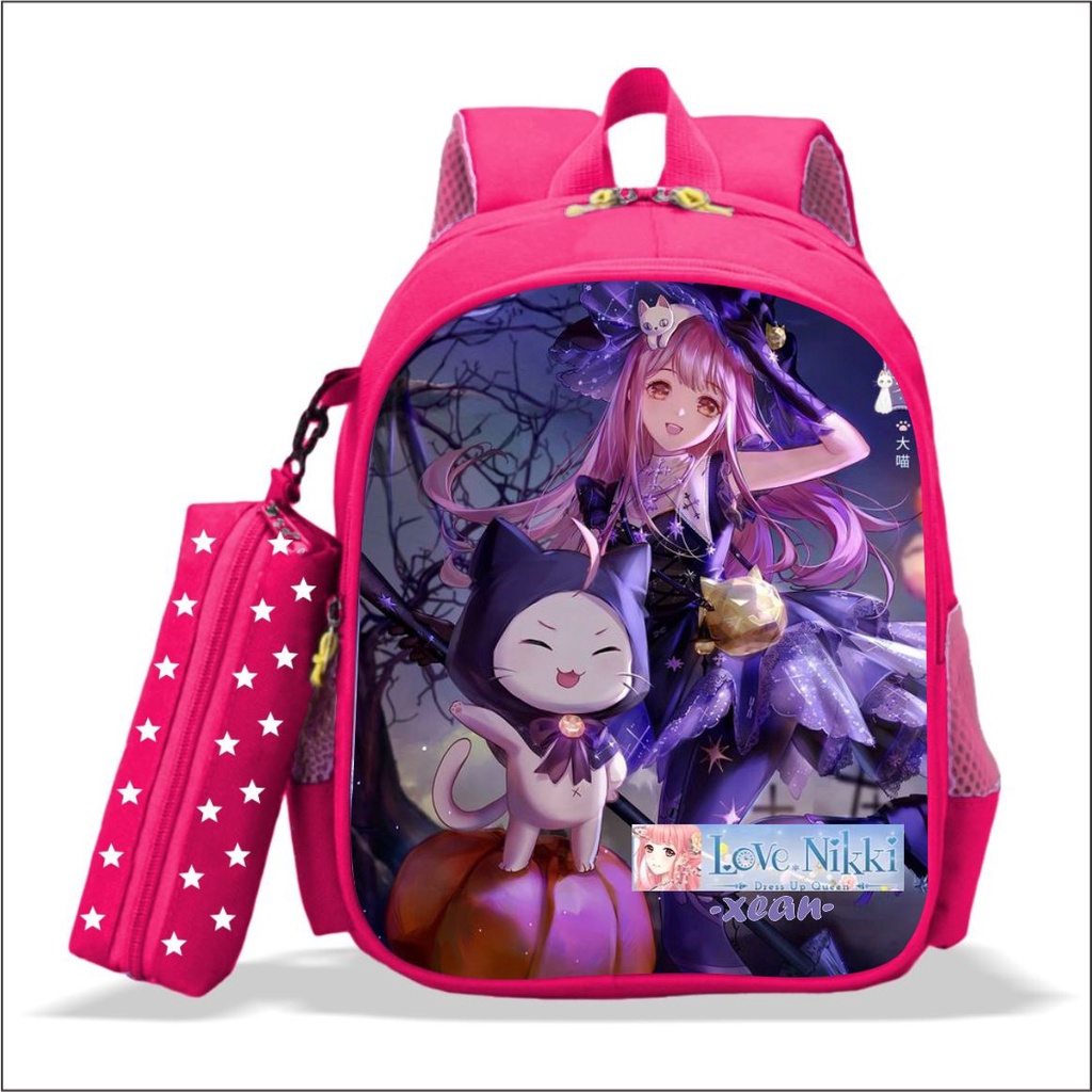 ransel Tas Ransel Sekolah Anak Perempuan TK dan SD Karakter Game LOVE NIKKI Kualitas PREMIUM Bisa CO