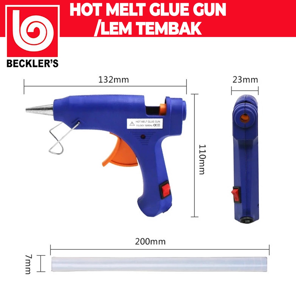 Glue Gun 20Watt Alat Lem Tembak Mini ON-OFF Glue Gun 20Watt / Glue Gun ON-OFF Listrik REFILL GLUE STICK