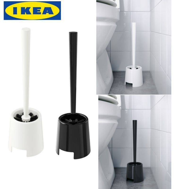 Jual Tempat Dan Sikat Toilet Bak Kamar Mandi Ikea Bolmen Hitam Putih Sikat Wc Murah Shopee