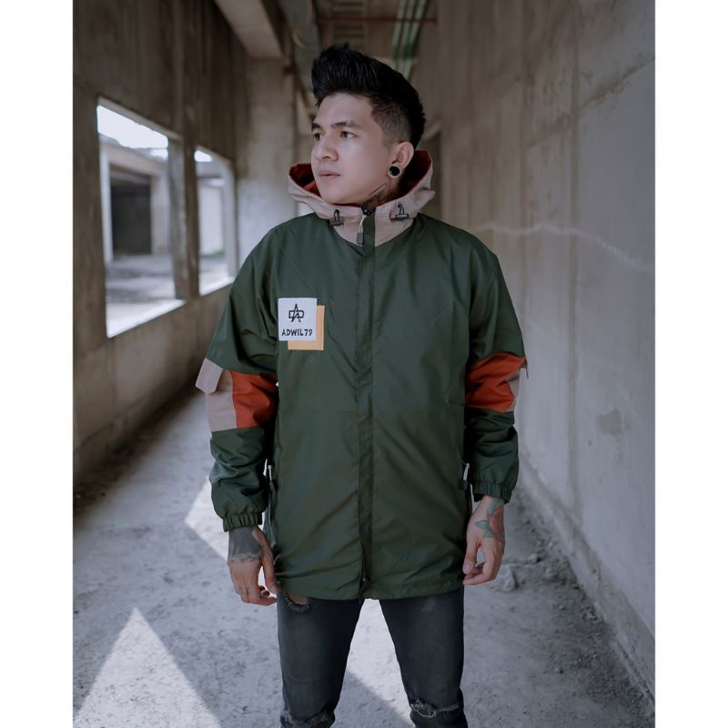 JAKET PRIA WANITA WATERPROOF ORIGINAL THE ADWIL / JAKET GUNUNG WANITA TACTICAL / JAKET PARASUT PRIA 