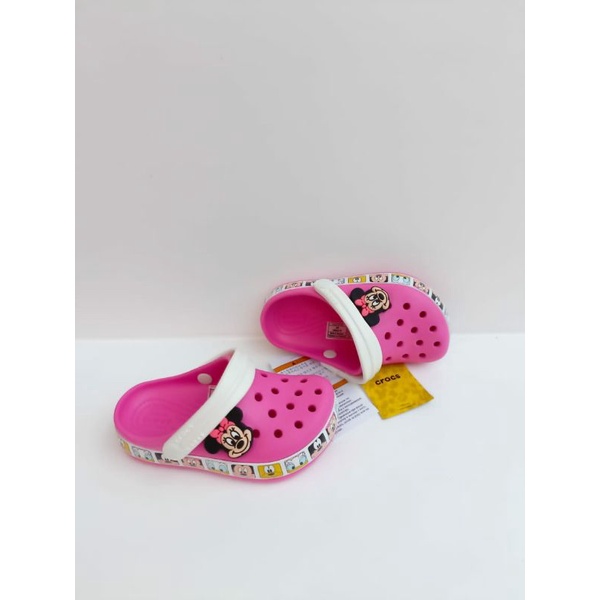 SANDAL ANAK CROCS MICKEY BLUE MINNIE PINK CLOG KIDS and JUNIOR