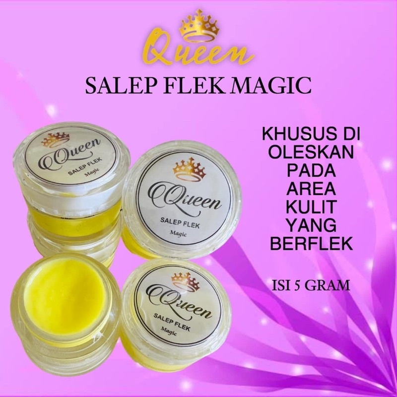 BISA (COD) QUEEN SALEP MAGIC FLEK DAN ACNE