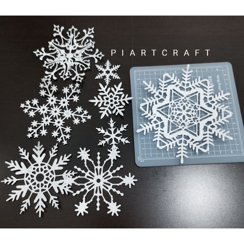 

seri CHRISTMAS - Snowflake - isi 8 pcs - Dies cut / cut dies DIY scrapbook / vintage journal / album