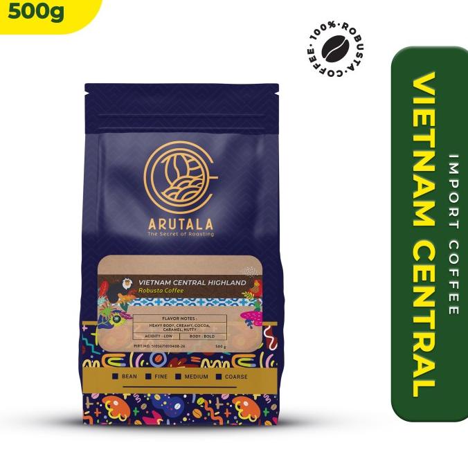 

[BISA COD] ARUTALA Kopi Vietnam Central Highland Robusta 500 Gram
