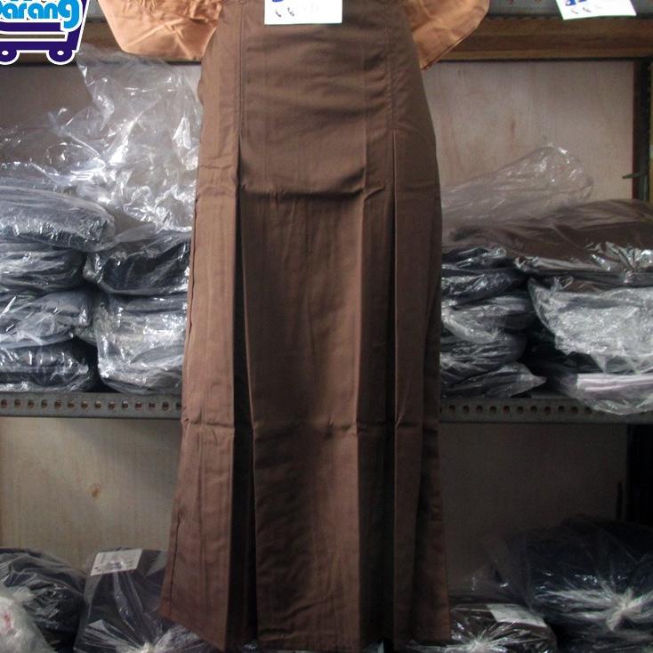 "SDN.11De22υ" Rok Panjang Span SMP Coklat - Seragam SMP - Seragam Pramuka - Seragam Sekolah - Rok Pr