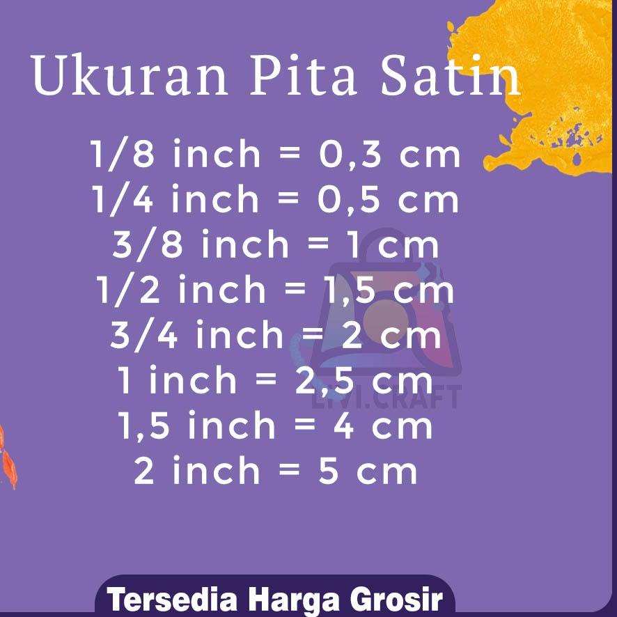 

♛ Pita Satin 1 inch (2,5 cm) ㅜ