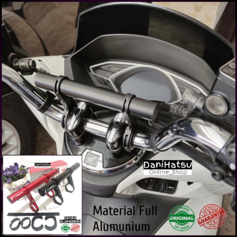 HOLDER HP BAHAN BESI ALLOY MOTOR PCX ADV BEAT SCOOPY GENIO XRIDE XSR VIXION MIO DUDUKAN GUB P30 P10 