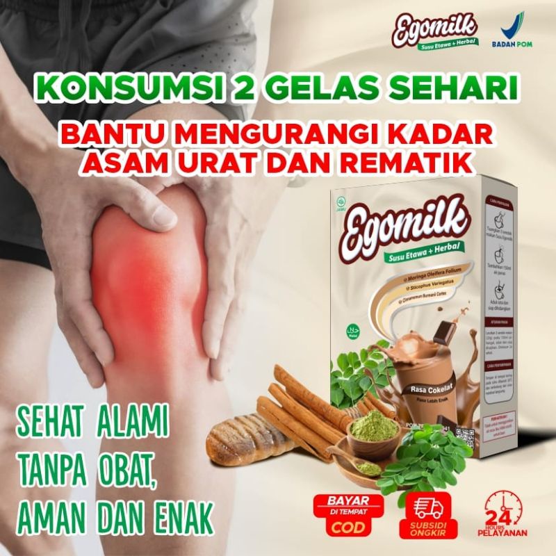 Egomilk Susu Etawa Mengatasi Nyeri Sendi  Rematik Asam Urat dan Pegal Linu