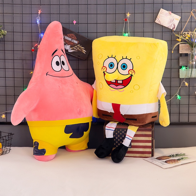 Star Patrick SpongeBob Mainan Mewah Boneka Boneka Lembut Lucu Bantal Anak Hadiah Gadis