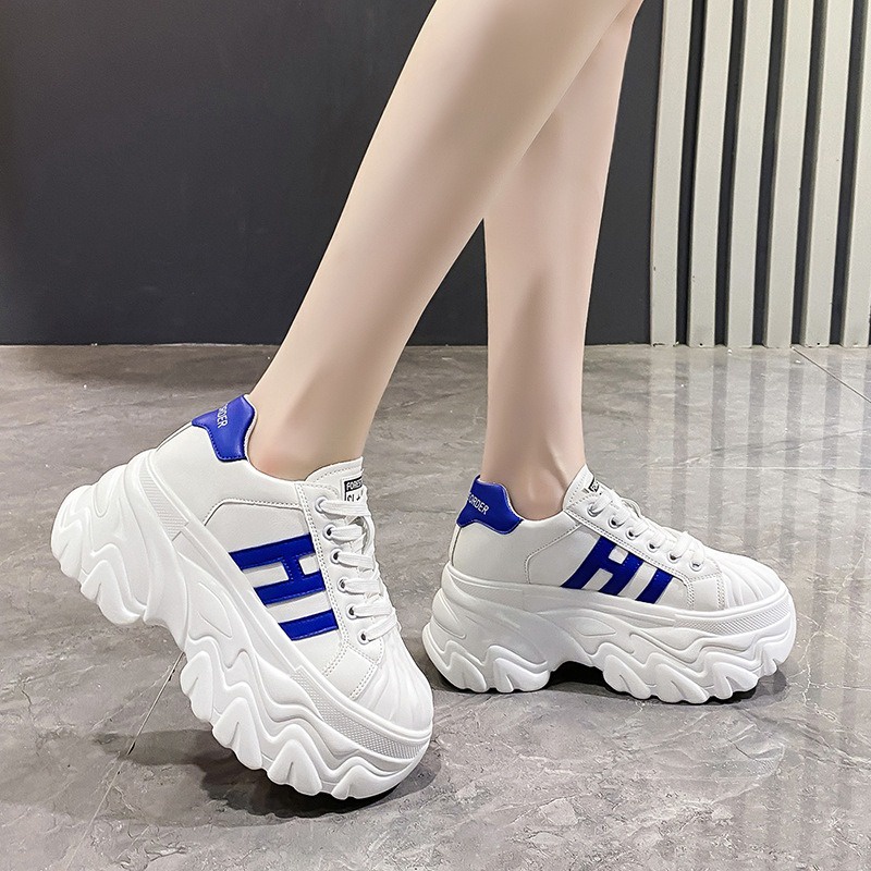 Sepatu Putih Perempuan Tali Korean Style Sneakers Cewek Kasual Sport Shoes Perempuan Import SP-242