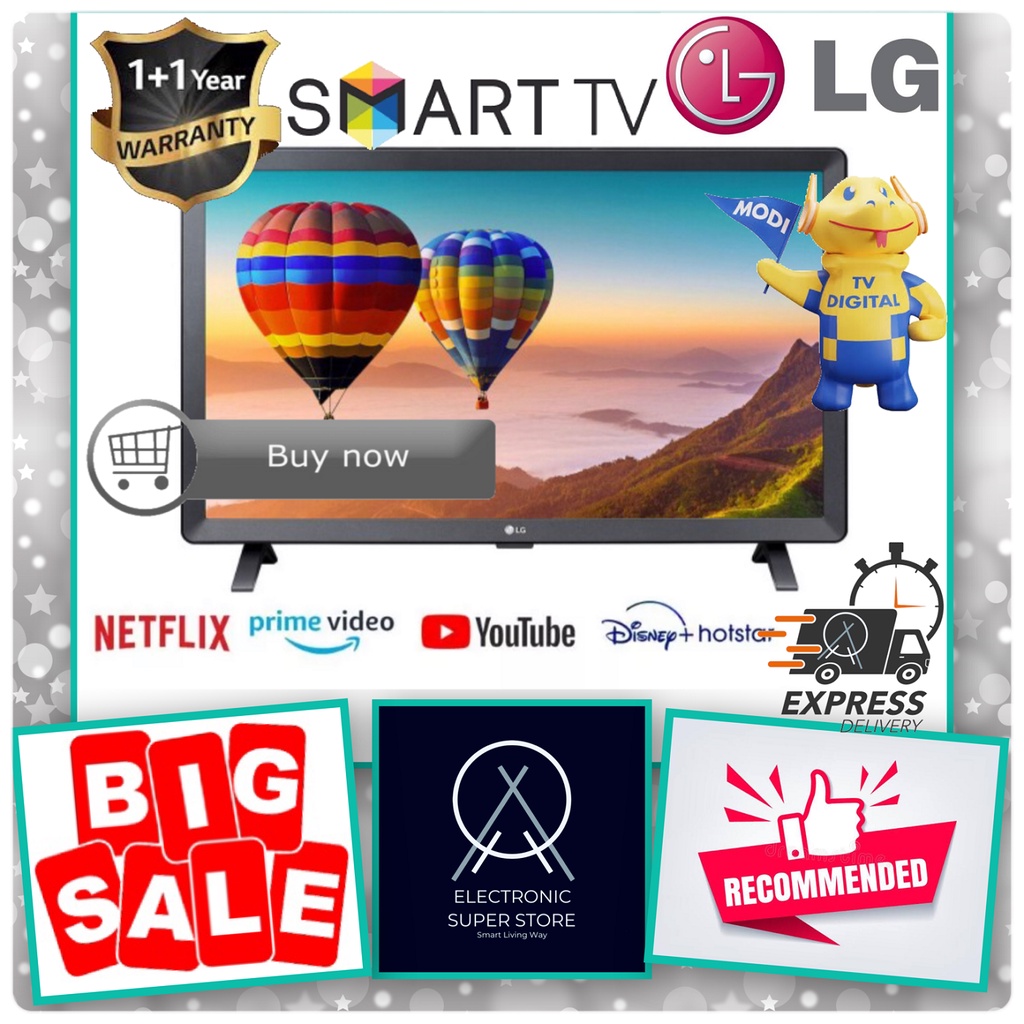 LED LG 24TQ520S-PT 24TQ 24INCH SMART TV DIGITAL TV HD YOUTUBE NETFLIX 24 INCH TV LG