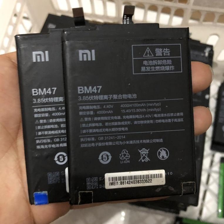 Baterai Batre Xiaomi Redmi 4X Copotan /3S/3/3 Pro Copotan Original 100% Asli BM47 Copotan original a
