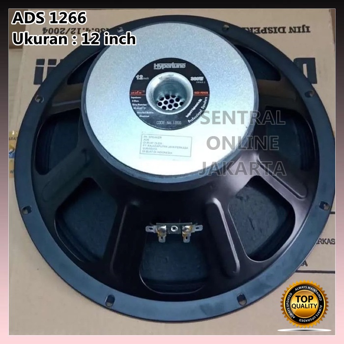 SPEAKER ADS 1266 12 inch FULL RANGE MID LOW PRO 12" ADS 1266 12inch