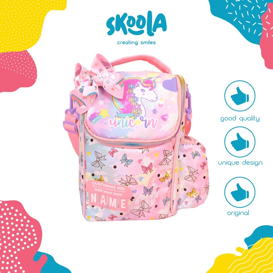 Skoola Tas Bekal Lunch Bag Box Tempat Makan Anak Perempuan Unicorn Mermaid - Dosira