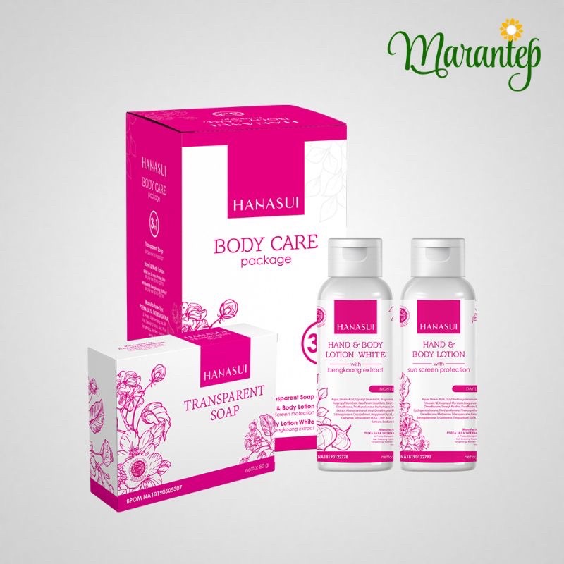 Hanasui body care 3 in 1 - perawatan badan pria dan wanita