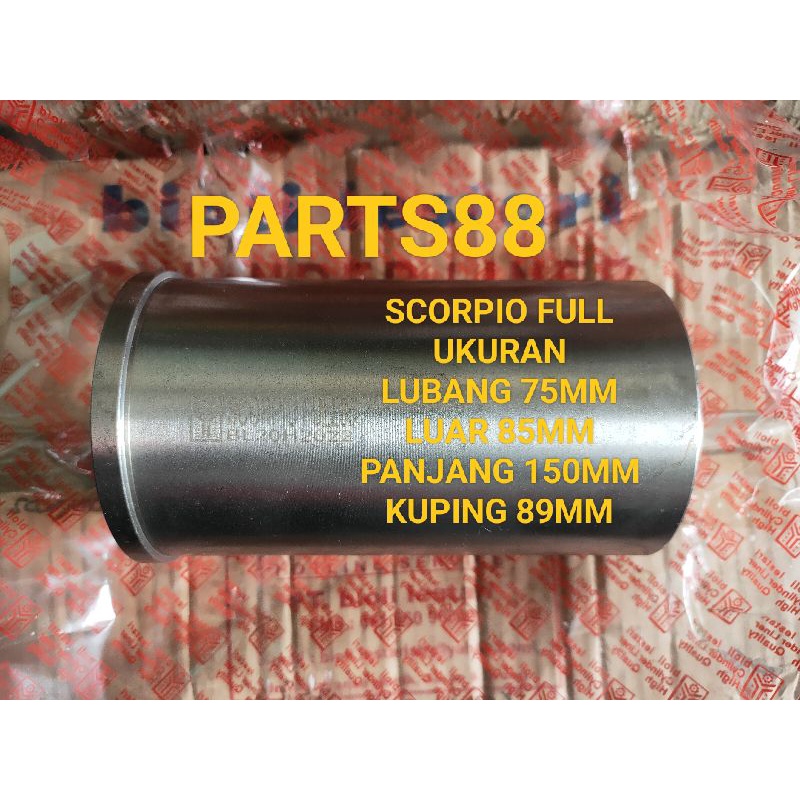 Cylinder liner foring boring bore up 4T scorpio full ukuran 75x85x130/150mm kuping 89mm bioli