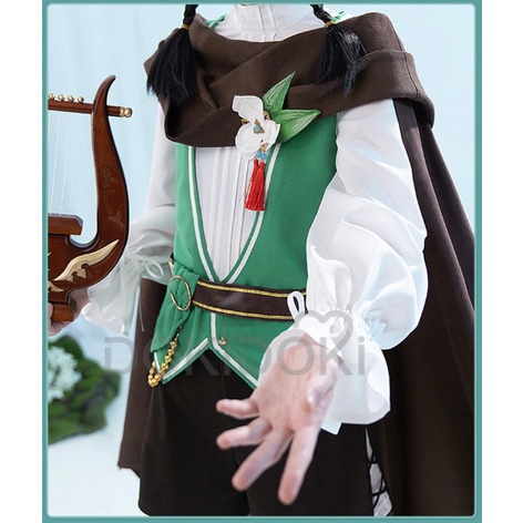 PRE-SALE DokiDoki-SR Game Genshin Impact Venti Cosplay Mondstadt Boy Costume Nameless Bard Genshin Impact Venti Cosplay Costume