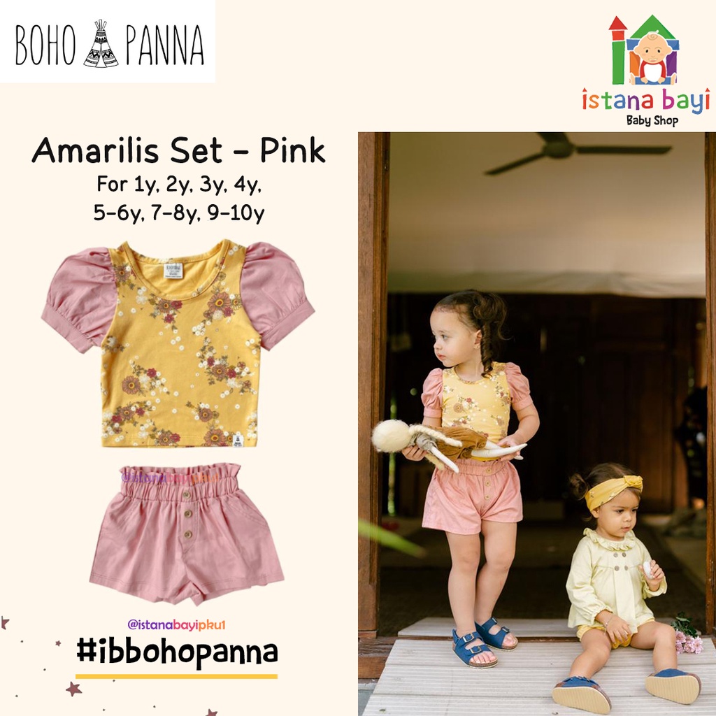 BOHOPANNA AMARILIS SET - SETELAN ANAK PEREMPUAN 1-10 TAHUN
