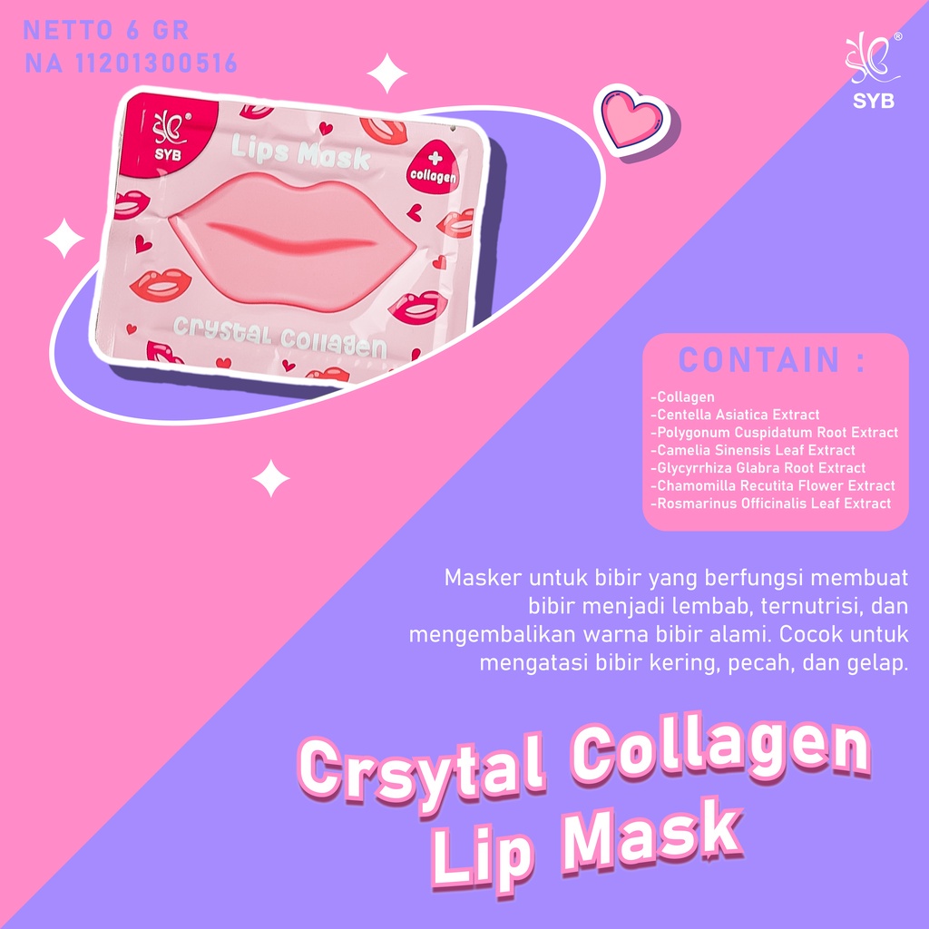 SYB Crystal Collagen Lip Mask | Masker Bibir