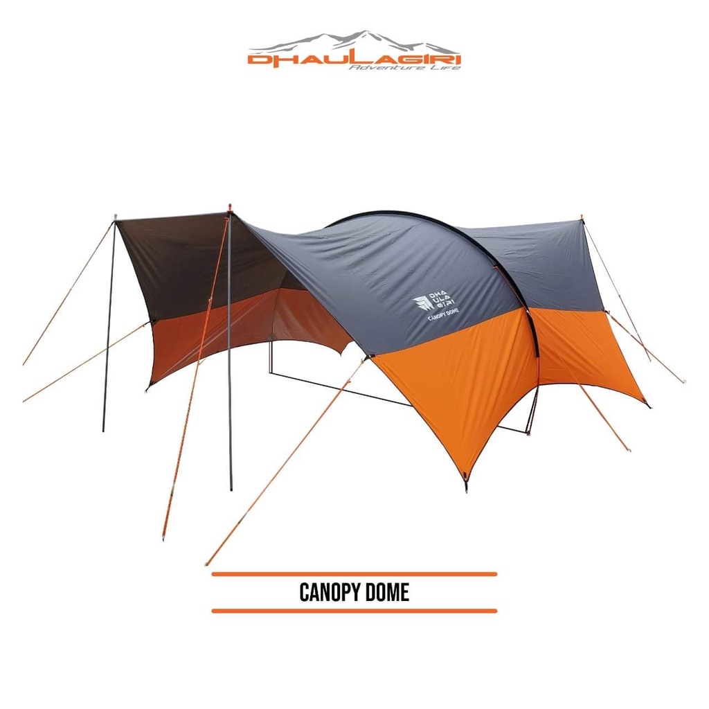 Flysheet DHAULAGIRI Canopy Dome Atap Tenda Camping Free Frame Alloy