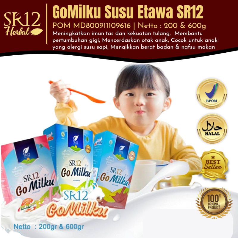 

Gomilku SR12 Go Milku Susu Kambing Etawa Premium Penambah Nafsu Makan dan Penambah Berat Badan Penggemuk Tubuh Anak Dewasa