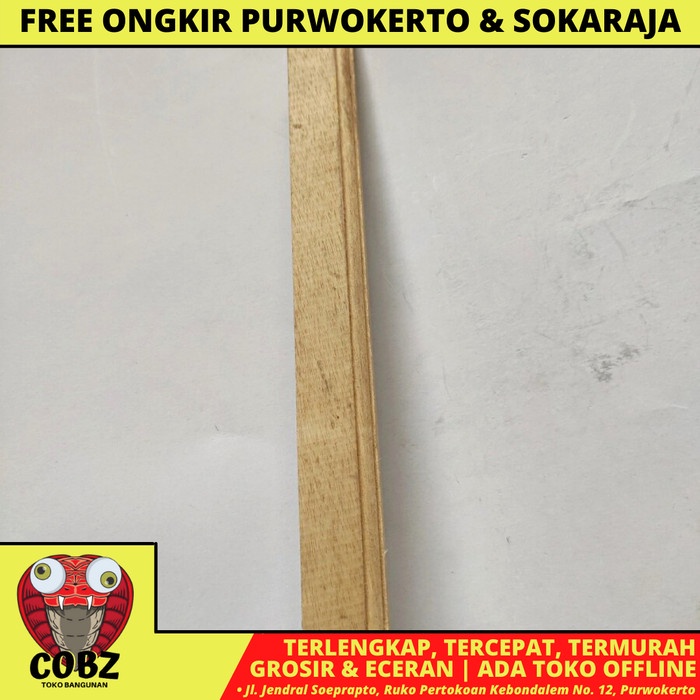 1 CM X 3 CM X 2 M / NM LIST PROFIL PLAFON KAYU SIKU