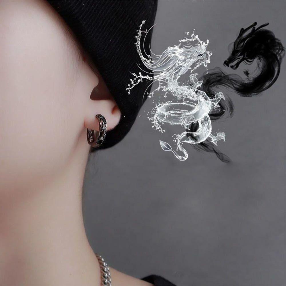 Mxbeauty Pasukan Berani Klip Anting Hadiah Punk Wanita Pesta Telinga Gesper Street Wear Korea Earrings