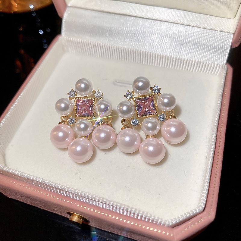 Elegan Unik Retro Mutiara Rumbai Korea Segar Fashion Anting Temperamen Manis