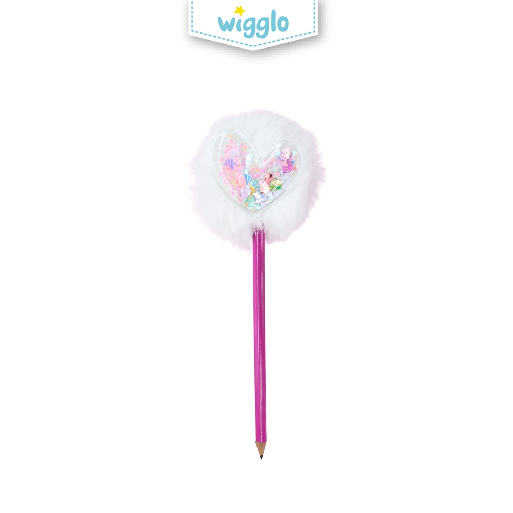 

Wigglo Confetti Heart Topper Pom-Pom Happy Pencil