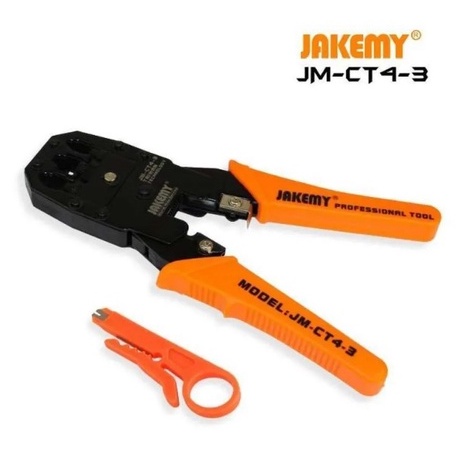 Tang Crimping Jakemy CT4-3 / Jakemy Crimper Plier Tang LAN Network Cable RJ45 / RJ11 JM-CT4-3