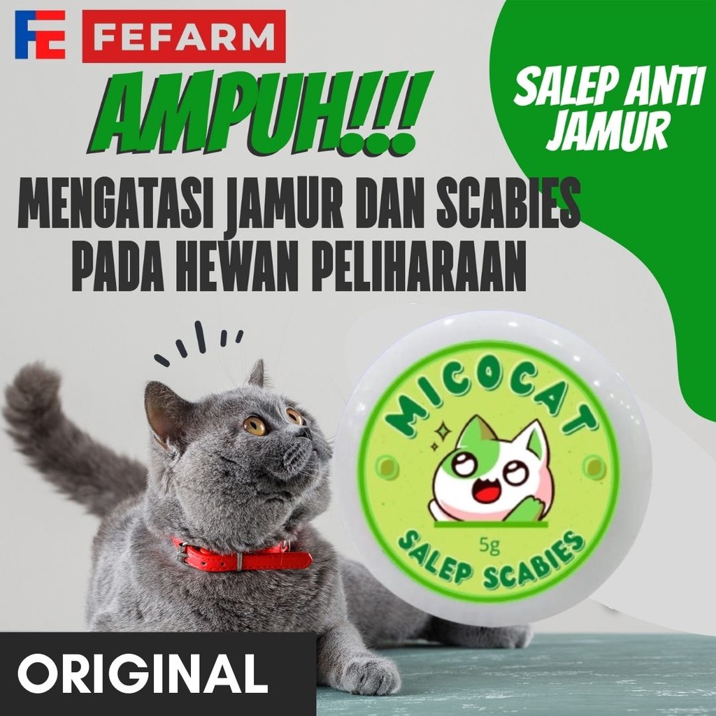 Salep Obat Scabies Kucing Anjing Gatal Gudik Koreng Ampuh Micocat FEFARM