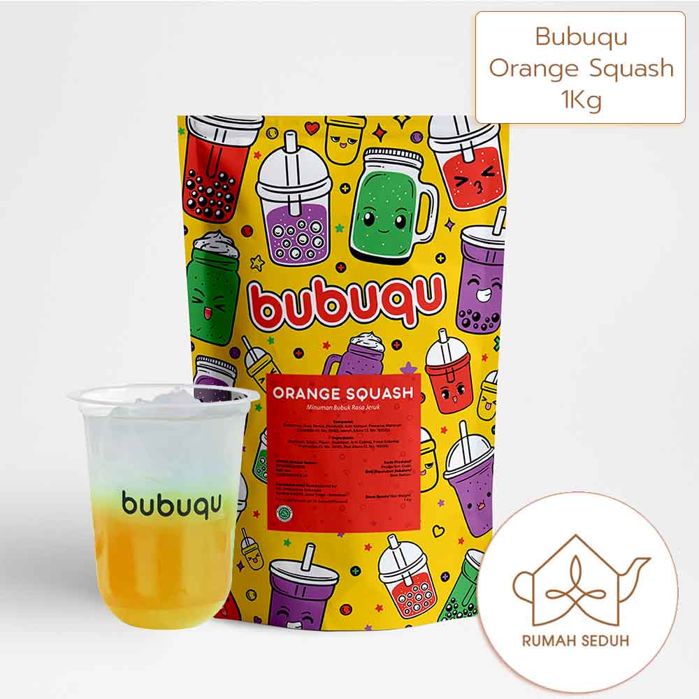 

1kg Bubuqu Orange Powder Drink - Bubuk Minuman Buah Jeruk