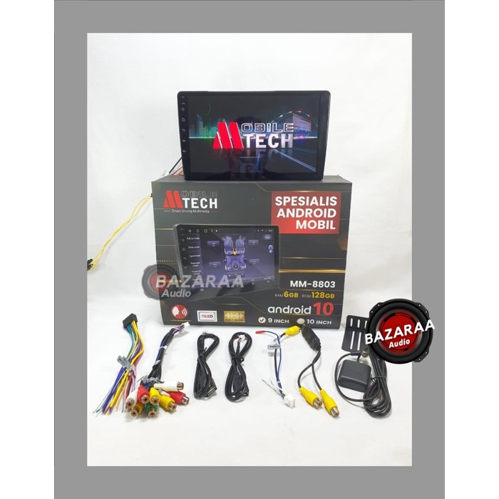 Head Unit Android Mtech MM-8803 BBA RAM 6/128GB - 9 Inch