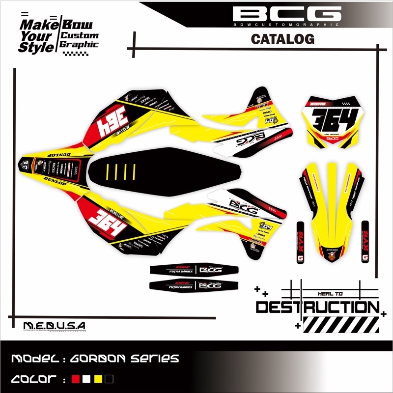 Decal KLX GORDONS X RMZ 450