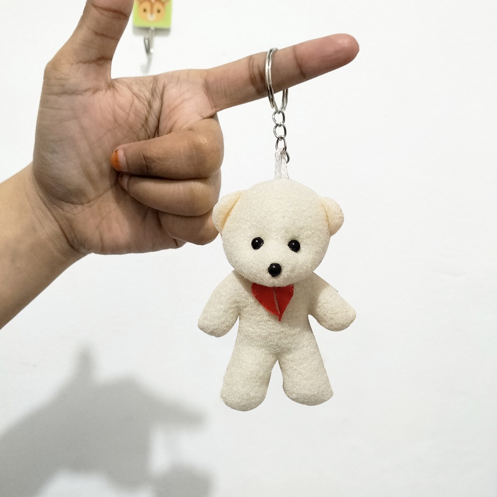 Gantungan kunci tas boneka bear mini lucu gantungan kunci motor mobil tas boneka hampers kado ulang tahun